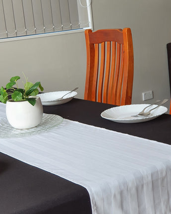 Satin Striped Table Runner Pack of 2  Elegant Style | Linen King