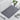 Cotton Bath Mat Grey with Frame Design 