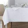 Elegant White Table Cloth Heavy Duty